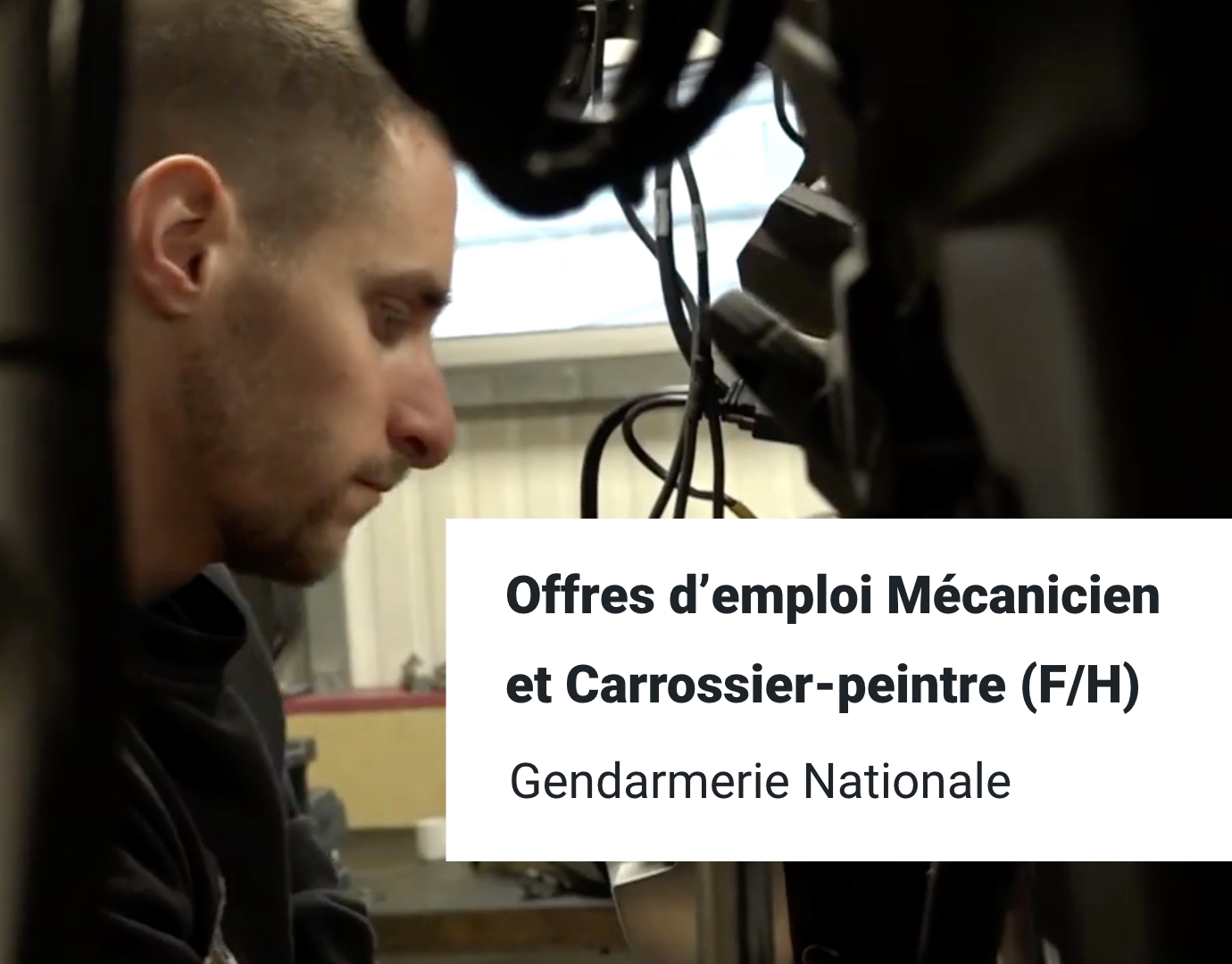 Mécanicien automobile - La gendarmerie recrute